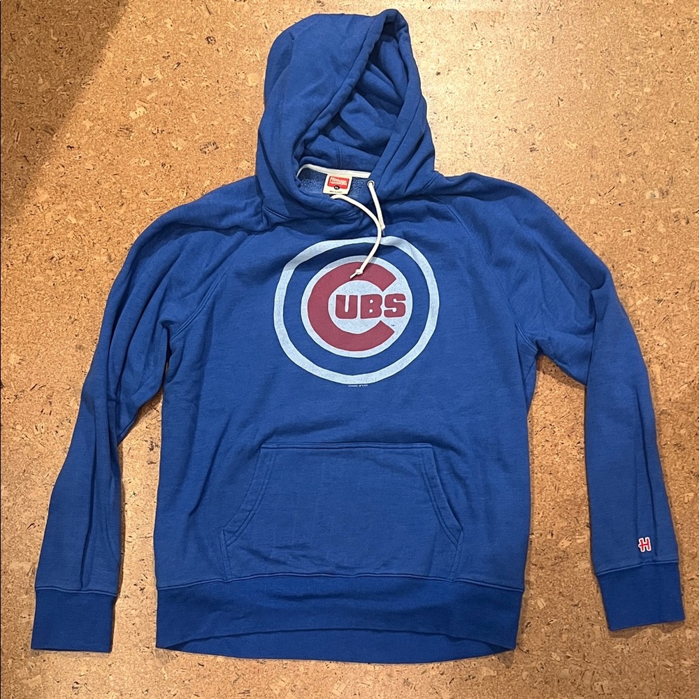 HOMAGE Blue Cubs Logo Hoodie | Size XL